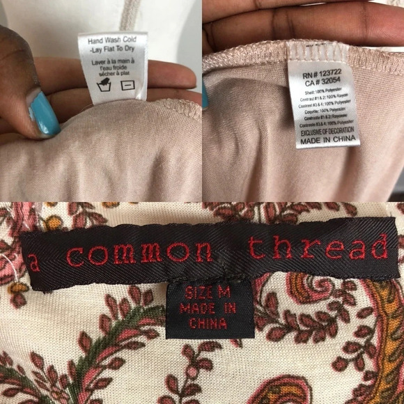 Anthropologie A Common Thread | Blush Sequin Top - Picture 6 of 7